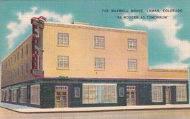 Maxwell House Lamar Colorado CO Postcard B05 - £2.23 GBP