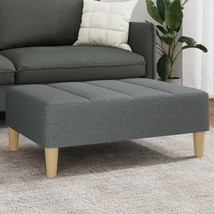 Footstool Dark Grey Polyester, Plywood, Foam, Plastic Medium - $163.49