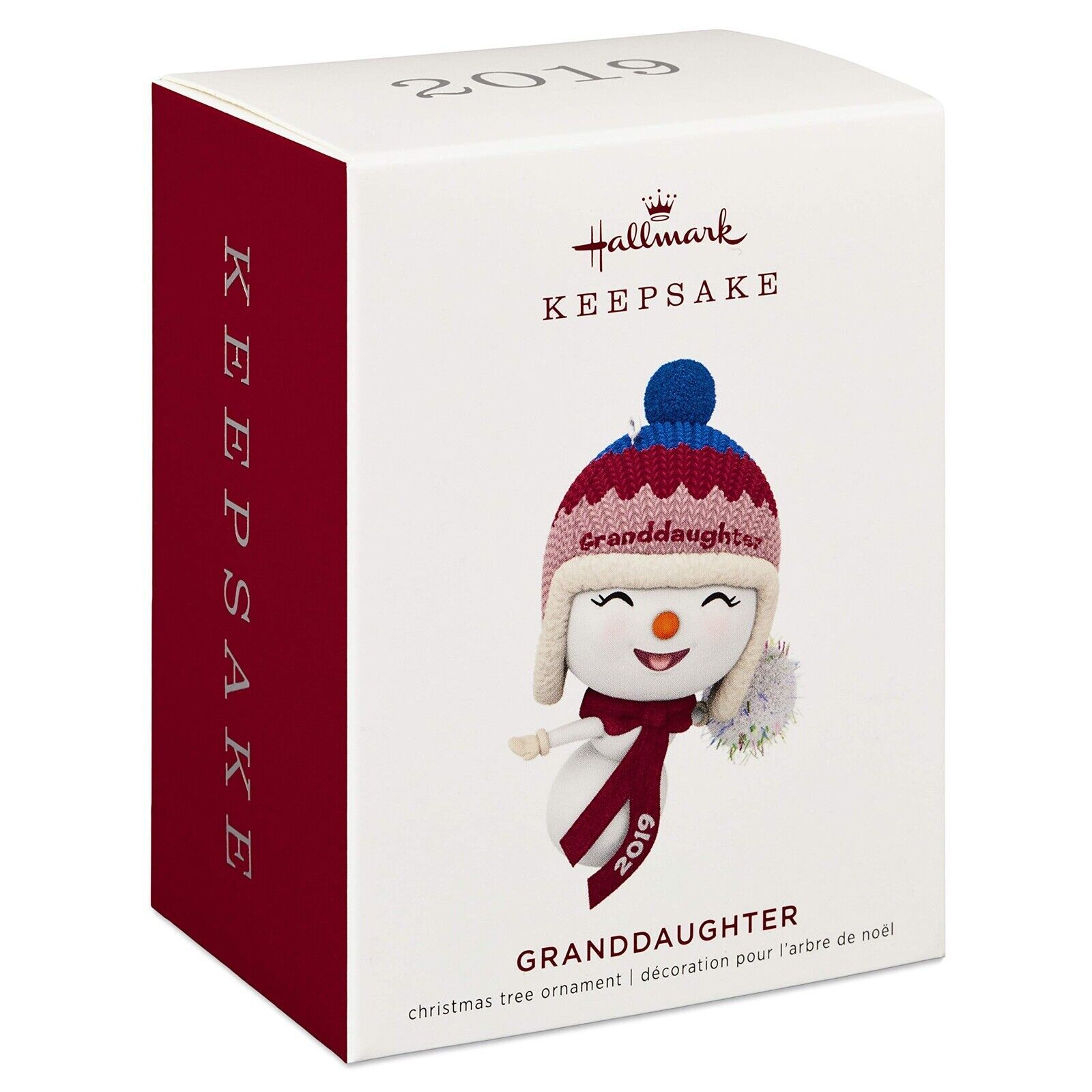 Primary image for 2019 Hallmark Keepsake Granddaughter Snowman Ornament - NIB Grand Daughter