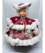 Vintage 1980s Mrs Claus Handmade Folded TV Guide Book Pages Base Christm... - $37.36