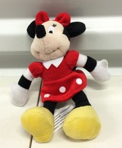 Disney Parks Exclusive Minnie Mouse 4&quot; plush stuffed CLIP toy Rare HTF - £7.71 GBP