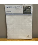 Living Quarters Fabric Tablecloth Lifestyles Size 70&quot; Round White Embroi... - $365.00 MXN