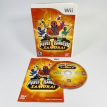 Power Rangers Samurai (Nintendo Wii, 2011) Complete w/ Manual Tested Bandai MMPR - £6.69 GBP