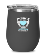 Wine Glass  Tumbler Stainless Steel Funny My Guardian Angel Uncle  - £25.91 GBP