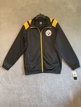 Pittsburgh Steelers G-III Jacket Men’s Large Black Full Zip 100% Polyest... - £20.97 GBP