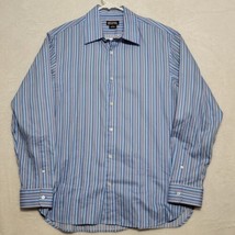 Michael Kors Shirt Mens L Large Button-Down striped Classic Fit Long Sle... - $18.87