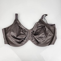 38DDD Underwire Minimizer Bra Gray Lace Butterfly Lilyette 0481 Satin - $18.80