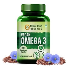 Omega 3 6 9 Vegan by Himalayan Organics:Joint Pain Relief, Heart &amp; Skin- 90 caps - £23.70 GBP