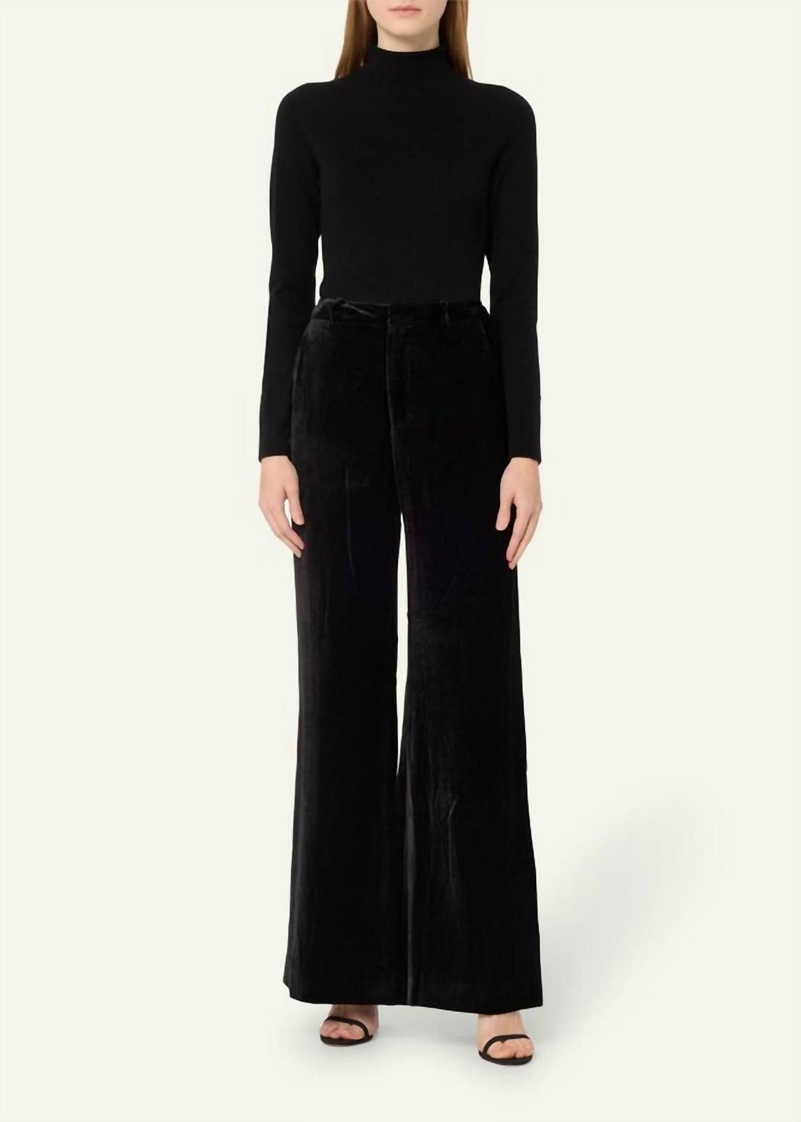 L&#39;agence Pilar Wide Leg Pant Black - $271.00