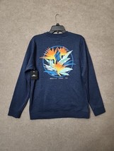 O&#39;Neill Pullover Sweatshirt Mens M Blue Fleece Crew Neck Graphic NEW - $28.58