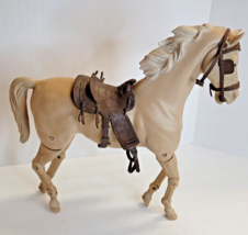 Johnny West Marx Comanche Articulated Palomino Horse With Saddle and Bridal - £25.54 GBP