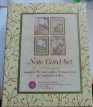 Tri-Coastal Design By Art in Motion Notecard Set 20 Cards &amp; Envelopes Floral - £19.08 GBP