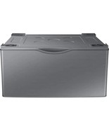 SAMSUNG 27" Washer Dryer Pedestal, Platinum **New With Dent** See Pictures - $210.00