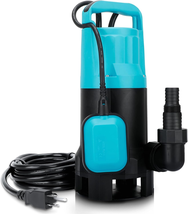 Sump Pump with Automatic Float Switch 20Ft Power Cord, Submersible Portable Clea - £168.73 GBP