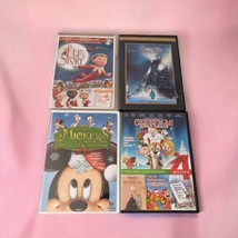 4 Childrens Christmas DVD Lot Elf Story Polar Express Mickey Twice Upon A Xmas - $19.79