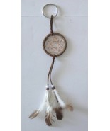 Dreamcatcher Keyring Traditional Feather Brown 1  1/2 in diameter, 7in long - $6.10 CAD