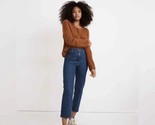 Madewell Blue Denim Pants Women&#39;s 31 The Perfect Vintage Straight Crop J... - $60.48