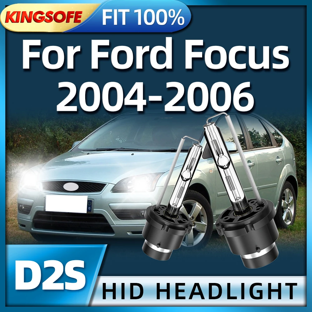 KINGSOFE 1Pair 35W HID Xenon Light Car Headlight Bulb D2S 6000K Auto Headlamp - £27.62 GBP