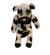 Sock Dog Spot Child Safe Felt Eyes Handmade - $19.75