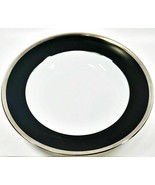 Haviland Limoges Laque De Chine Platinum Rim - Noir Deep Round Platter - £195.54 GBP
