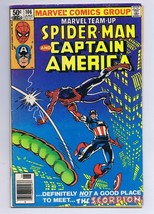 Marvel Team Up #106 ORIGINAL Vintage 1982 Spider-Man Captain America Scorpion - £10.07 GBP