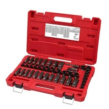 MILWAUKEE Impact Socket Set 6 Point 43 Pc 3/8&quot; Drive SAE &amp; Metric Deep S... - $189.21