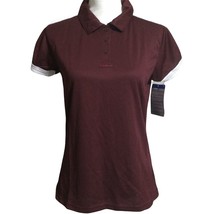 RUSSELL Athletic Women&#39;s Dri Power Active Polo Shirt Size S Red Maroon NEW - £21.15 GBP