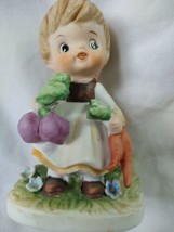 Vintage Napcoware Figurine Girl In The Garden C8822 - £5.51 GBP