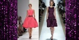 $5,000 Oscar De La Renta Iconic Stunning Purple Pleaded Silk Runw Dress Us 8 - £1,278.17 GBP