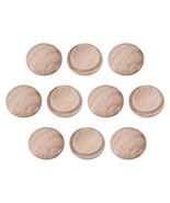 uxcell 18mm  .7&quot; Button Top Wood Plugs Hardwood Screw Holes Crafts, 100 - £6.70 GBP