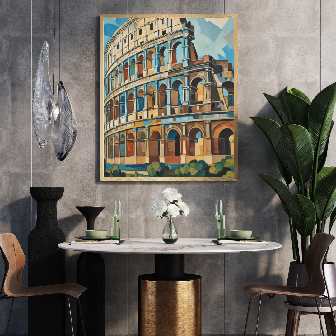 Luxury Colosseum Printable Wall Art light - $15.00