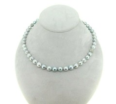 8.5mm Blue Akoya Strand of Pearls Necklace with 14k White Gold Clasp (#J4571) - $1,275.46 CAD