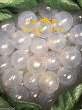 Jumbo 3.15&quot;(8cm) 1000PCS Soft Clear Plastic Pit Ball Transparent Balls - £360.16 GBP