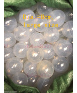 Jumbo 3.15&quot;(8cm) 1000PCS Soft Clear Plastic Pit Ball Transparent Balls - £366.99 GBP