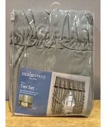 Vtg Mainstays Home Tier (60x36) &amp; Swag Valance (60x12) Set Green Sage - $452.02 MXN