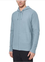 Modern Ambition Mens Sweater Blue Full-Zip Hood Pockets Stretch Midweight - $828.56 MXN
