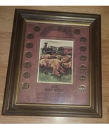 Vintage Buffalo Nickel Set  14 Coins ‘The Way West’ - Ready to Hang 10x12 - $61.33 CAD