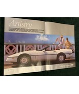 1986 CHEVROLET CORVETTE 2-page advertisement, Chevy Corvette print ad - $11.30