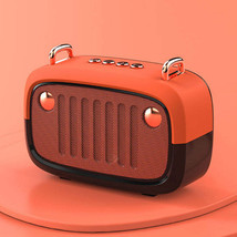 Color: ORANGE - Retro Look FM Radio And Bluetooth Speaker - $53.68