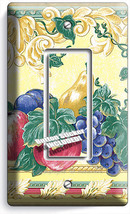 FRESH FRUITS VEGETABLES VICTORIAN SINGLE GFCI LIGHT SWITCH PLATES KITCHE... - £8.00 GBP