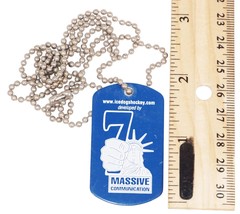 Vintage Necklace 16&quot; Chain + ID Tag - Long Beach LB Ice Dogs Minor League Hockey - £11.80 GBP