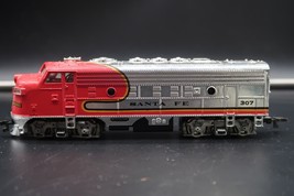 Vtg HO Bachmann F7-A Santa Fe/Chrome Powered Diesel Locomotive #307 Unte... - $24.99