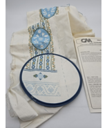 Columbia Minerva Cross Stitch Wedgewood Sampler Bell Pull 6964 1985 Most... - $14.58