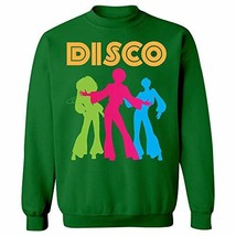 Kellyww 70&#39;s Retro Dancing Dancer Disco Party Costume - Sweatshirt Irish Green - £43.53 GBP