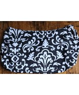 Thirty-One ~ Fitted ~ Elite ~ Skirt Purse Cover ~ 100% Cotton ~ Black Fl... - $20.46 CAD