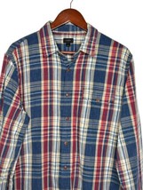 J Crew Men’s Button Down Shirt Multicolor Plaid Long Sleeves Size Large - $15.04