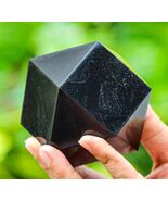 Black TOURMALINE Crystal Fengshui Cube Healing Chakra Stone Decor Gift 1... - $88.54