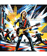 2 Poster, Rock Explosion: Digital Print inspired by The WHO. Wall Art in... - £3.00 GBP