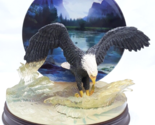 Bradford Exchange &quot; On The Mark &quot; Eagle - Force Of Nature Plate &amp; Statue - £12.05 GBP