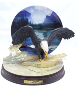 Bradford Exchange &quot; On The Mark &quot; Eagle - Force Of Nature Plate &amp; Statue - £11.85 GBP